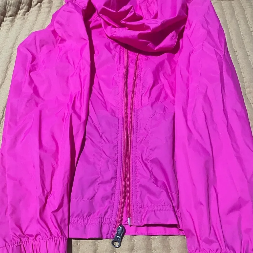 Columbia kids windbreaker pink M 10-12